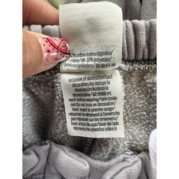 Victoria's Secret PINK Women's Gray Pull On Elastic Lace Up Jogger Sweatpants XS - Picture 5 of 5